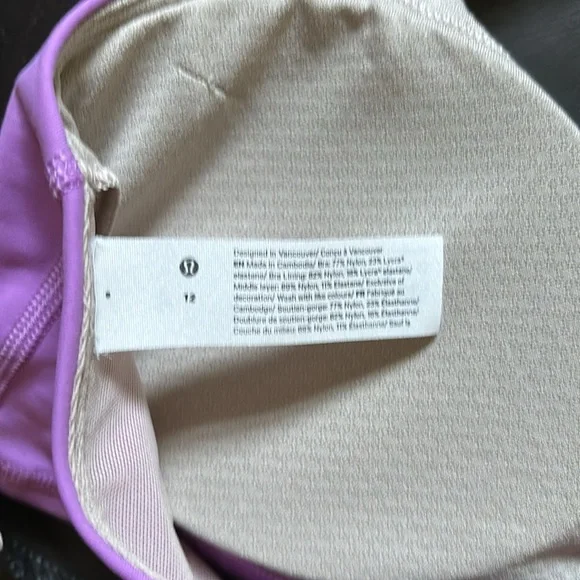 LULULEMON FREE TO BE BRA IN PURPLE BLOSSOM 🌸 SZ 12 NWT RARE!